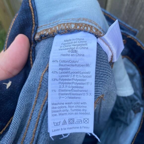 Madewell 9” High Rise Skinny Dark Wash Jeans | 27 - Picture 5 of 5